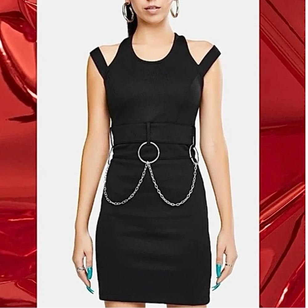 NWT CRIMINAL DAMAGE DRESS W O RING BELT